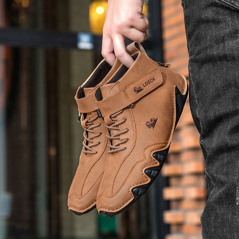 Men’s Octopus High-Top Lace-Up Hand-Sewn Martin Boots