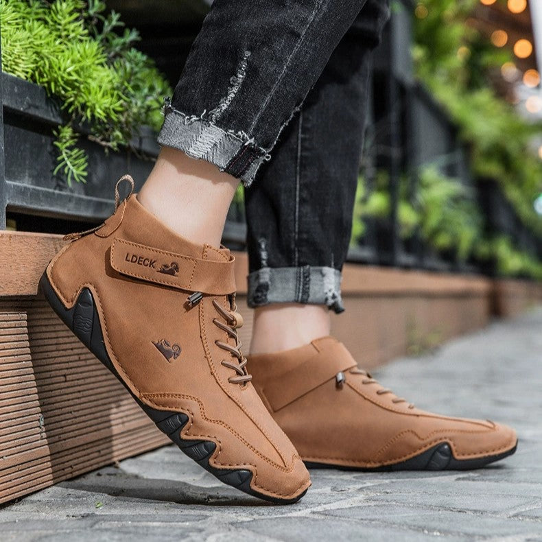 Men’s Octopus High-Top Lace-Up Hand-Sewn Martin Boots