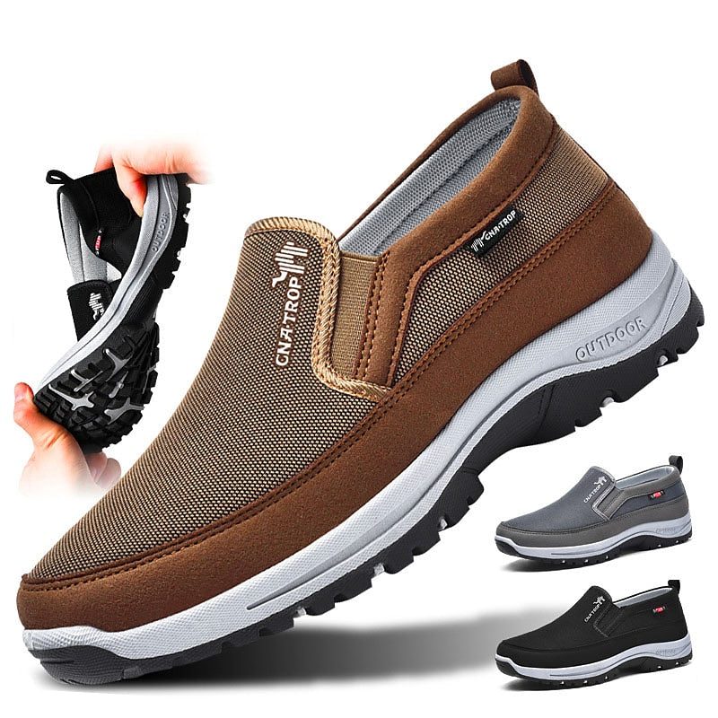Men's Breathable Slip-On Outdoor Shoes – Lightweight and Durable Walking Loafers for Everyday Comfort