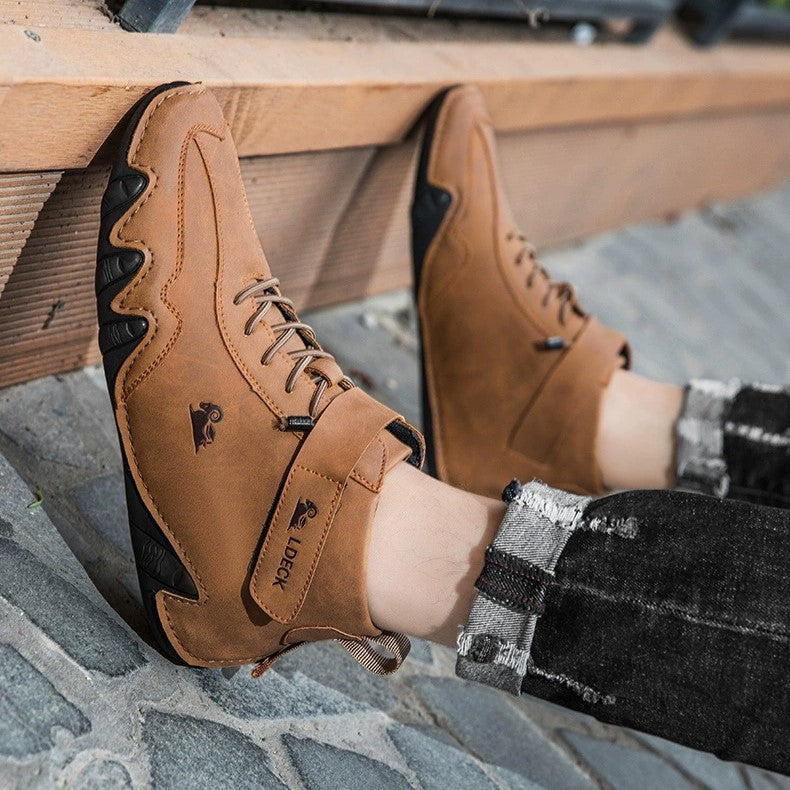 Men’s Octopus High-Top Lace-Up Hand-Sewn Martin Boots