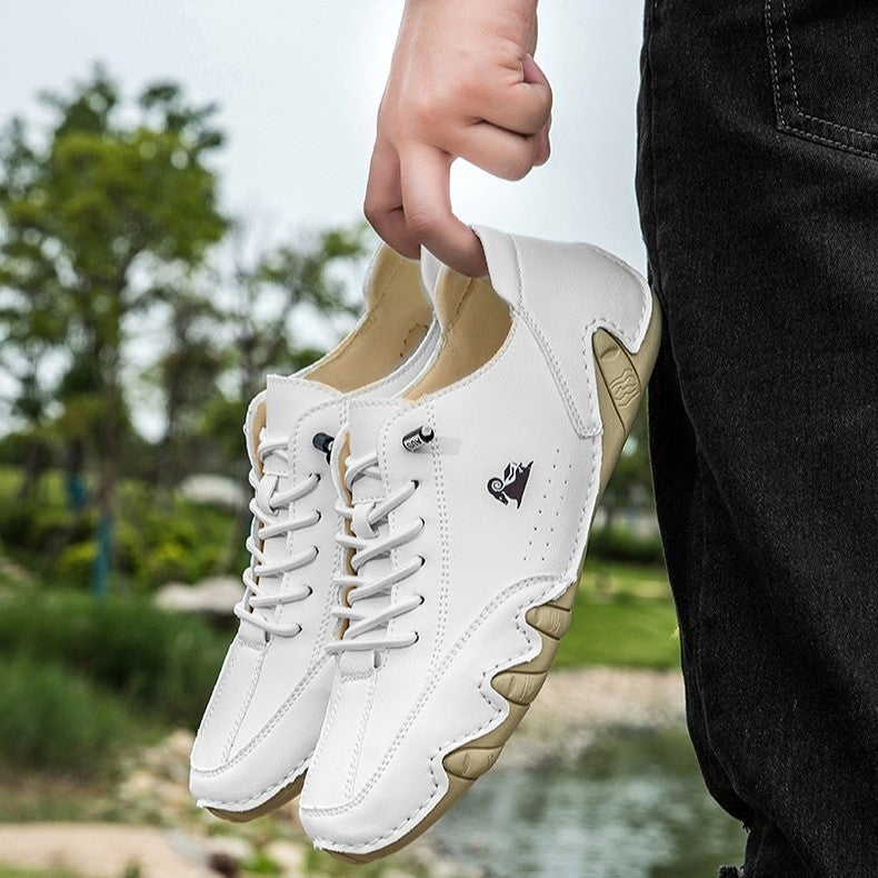 Men’s Octopus Low-Top Lace-Up Hand-Sewn Leisure Boots