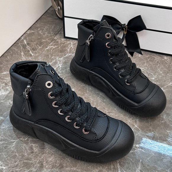 2025 Autumn/Winter High-Top Sneakers for Women, Trendy & Versatile Casual Platform Shoes, Comfortable Stylish Fashionable Streetwear, Breathable and Durable