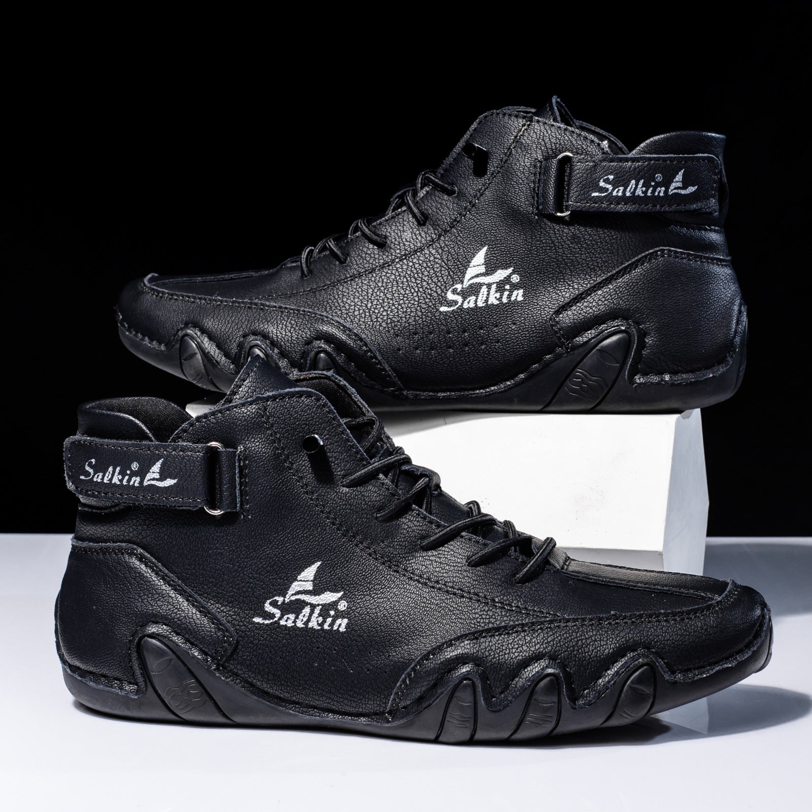 Men’s Octopus High-Top Lace-Up Ankle Boots