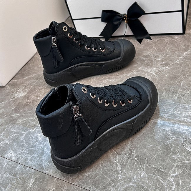 2025 Autumn/Winter High-Top Sneakers for Women, Trendy & Versatile Casual Platform Shoes, Comfortable Stylish Fashionable Streetwear, Breathable and Durable