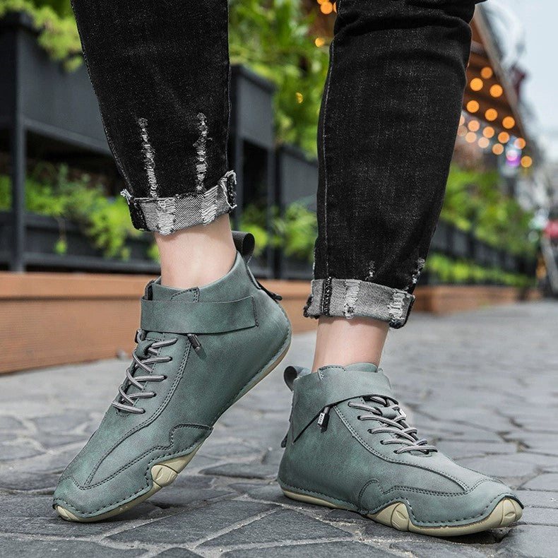 Men’s Octopus High-Top Lace-Up Hand-Sewn Martin Boots