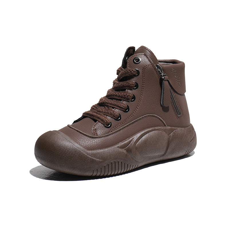 2025 Autumn/Winter High-Top Sneakers for Women, Trendy & Versatile Casual Platform Shoes, Comfortable Stylish Fashionable Streetwear, Breathable and Durable