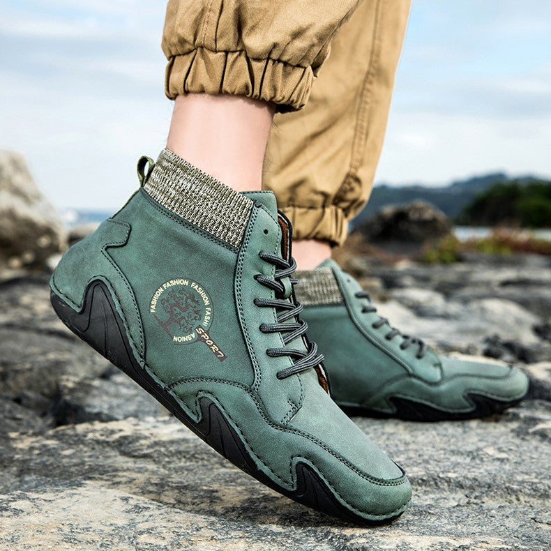 Men’s Best Selling High-Top Sock Lace-Up Chelsea Boots