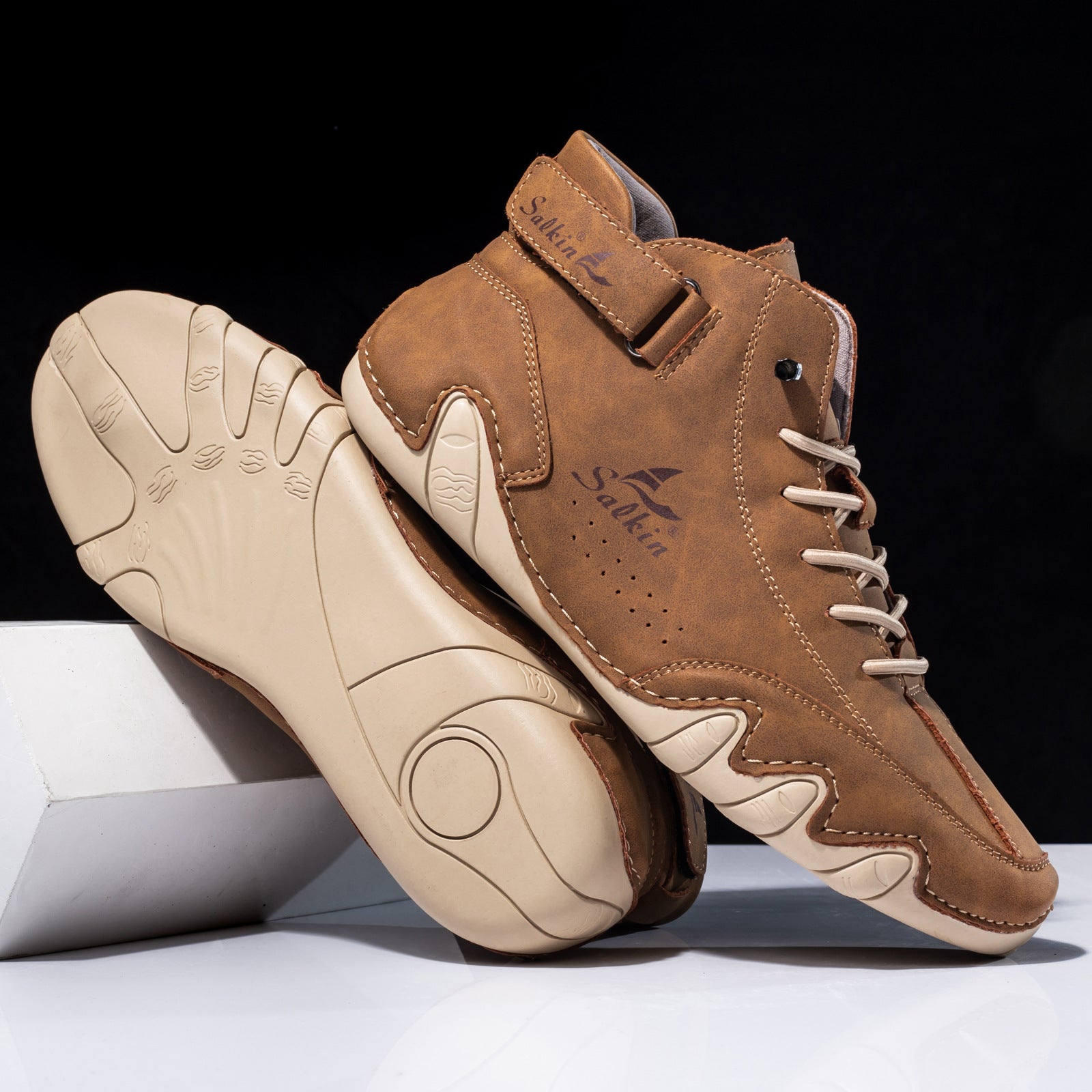 Men’s Octopus High-Top Lace-Up Ankle Boots
