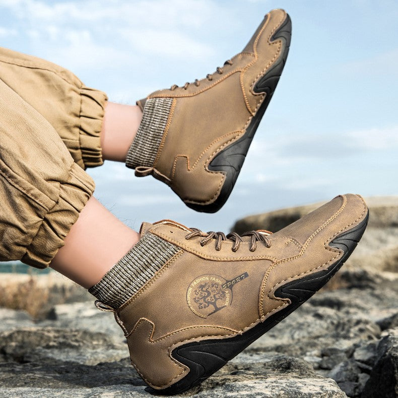 Men’s Best Selling High-Top Sock Lace-Up Chelsea Boots