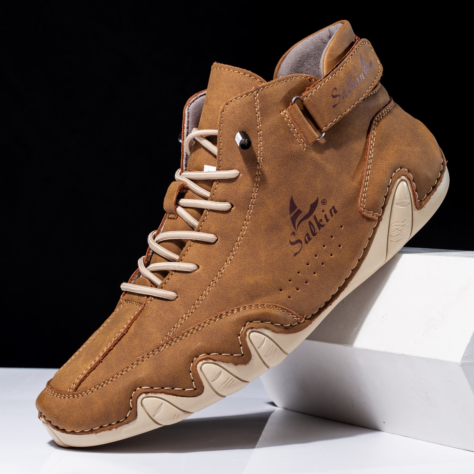 Men’s Octopus High-Top Lace-Up Ankle Boots
