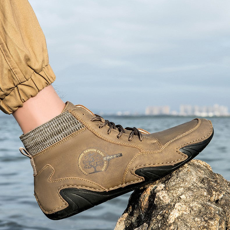 Men’s Best Selling High-Top Sock Lace-Up Chelsea Boots
