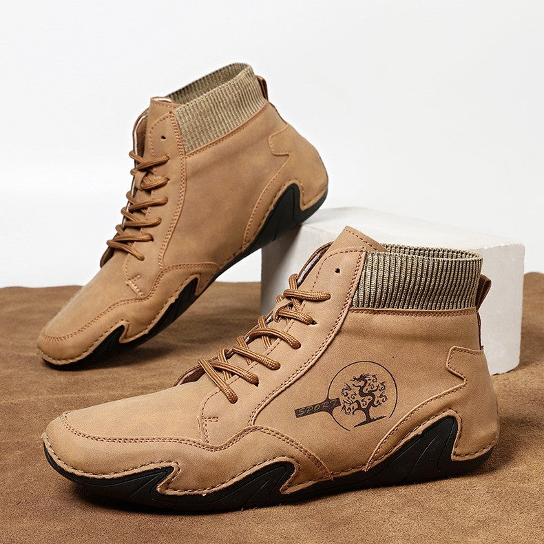 Men’s Best Selling High-Top Sock Lace-Up Chelsea Boots