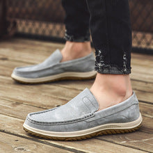 Men's Handmade Suede Lazy Loafers Casual Breathable Slip-On Shoes