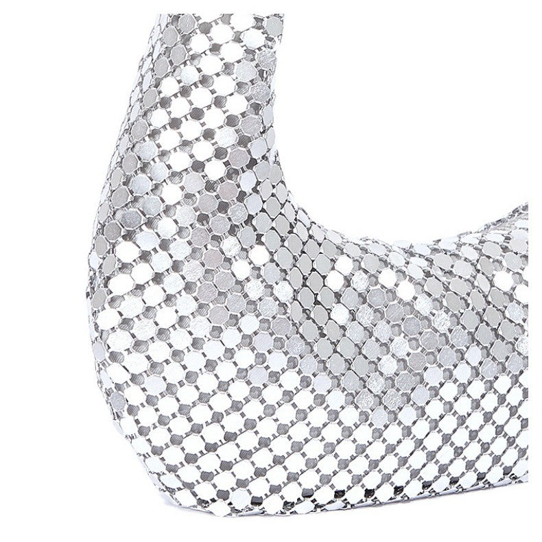 Women's Éclat Minaudière - Gilded Crystal-Embellished Clutch with Convertible Chain