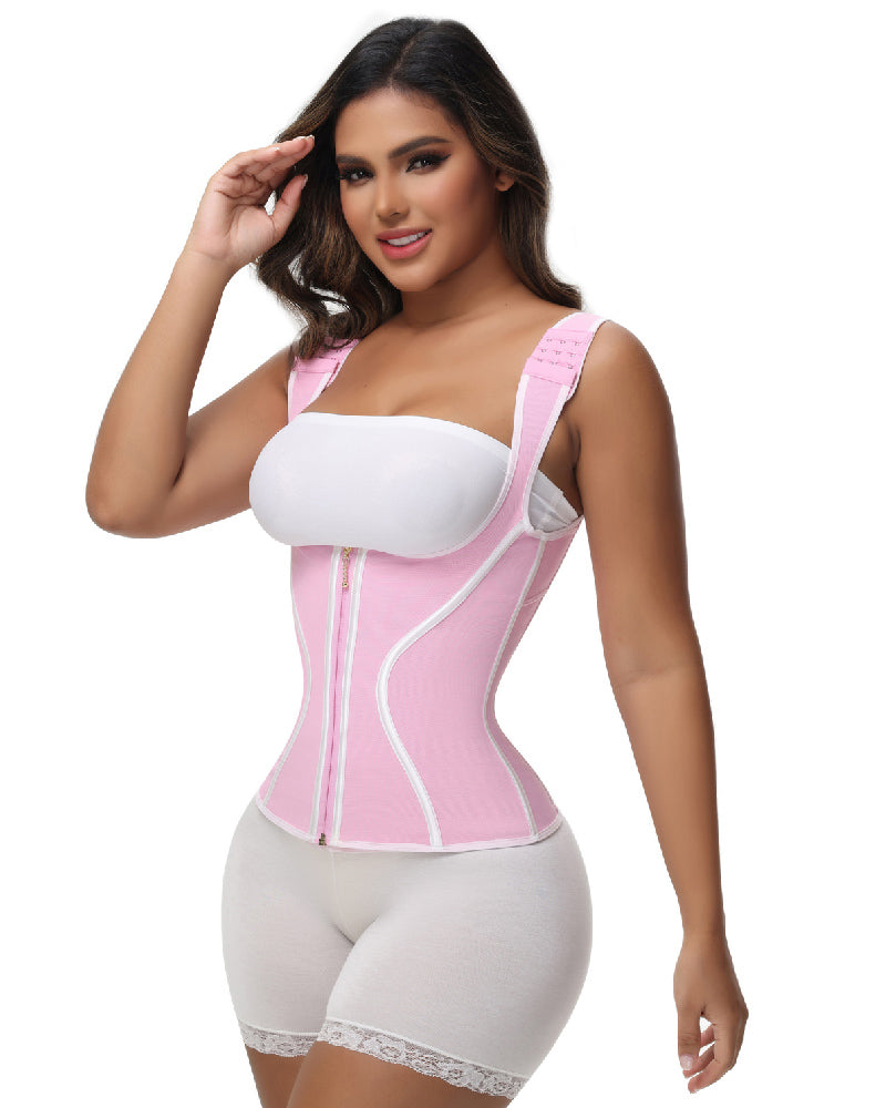 Shapshe® Fajas Colombianas High Compression Tummy Control Front Zipper Waist Trainer Vest