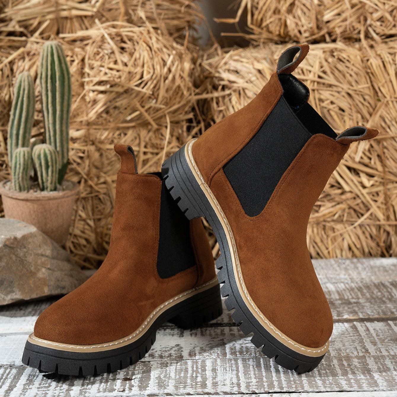 Women's ClassicKick Boots - Effortless Slip-On Ankle Boots with Chelsea Style (US 5-10.5)