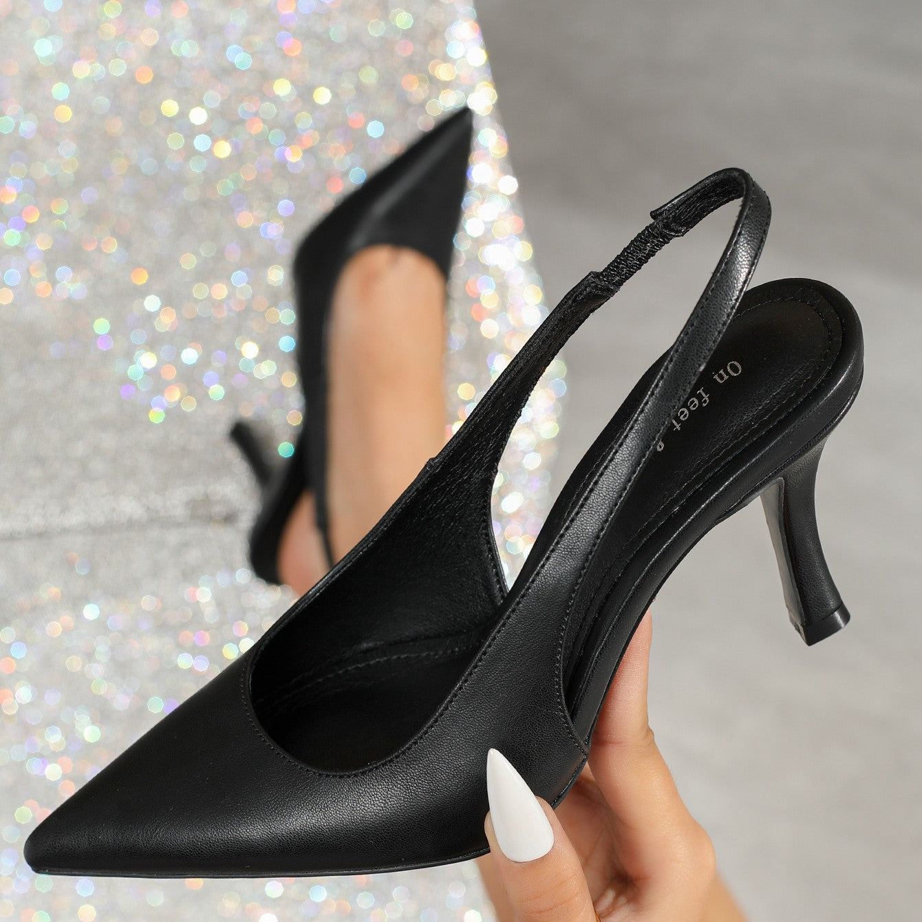 Women’s Élise Minimalist French-Style Buckle Strap Pointed-Toe High Heels – Slim Stiletto Court Shoes (US5–10)