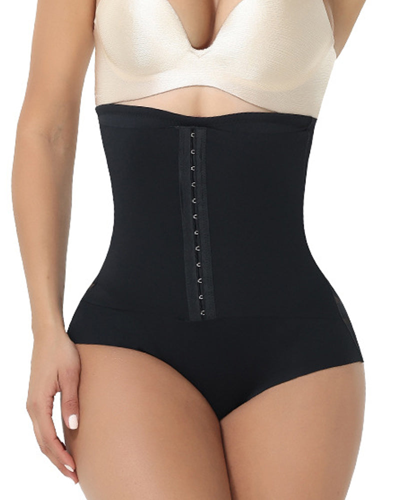 High-waisted Tummy Control Breathable Mesh Panties Shorts  - By Qivii
