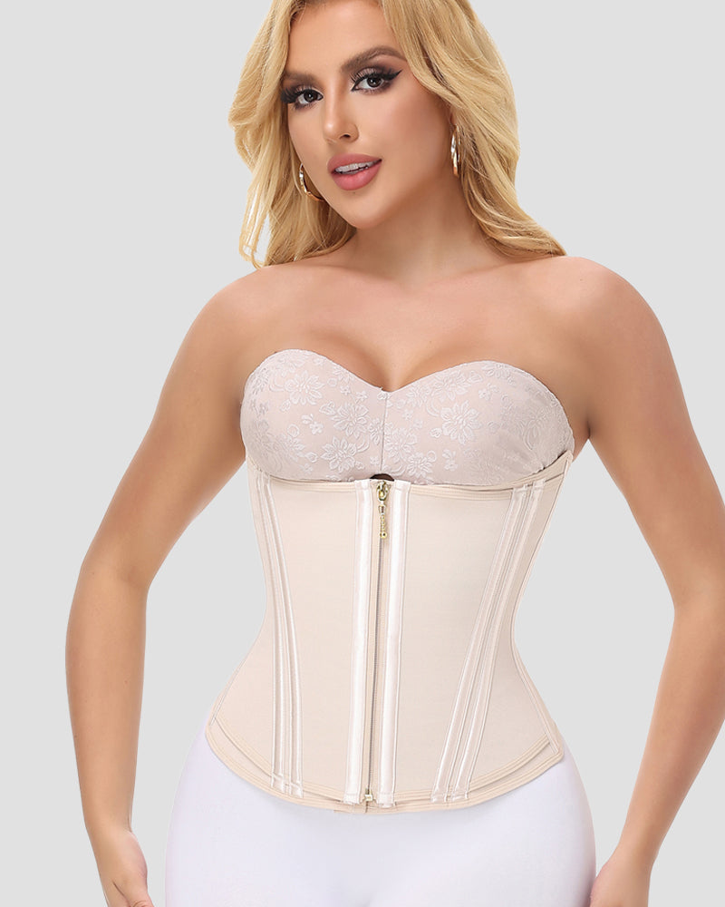 Shapshe® Fajas Colombianas Double Compression Firm Control Waist Trainer