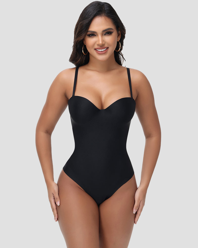 Shapshe® Soft Cup Triangle Bodysuit Tummy Control 2-in-1 Shapewear for Women