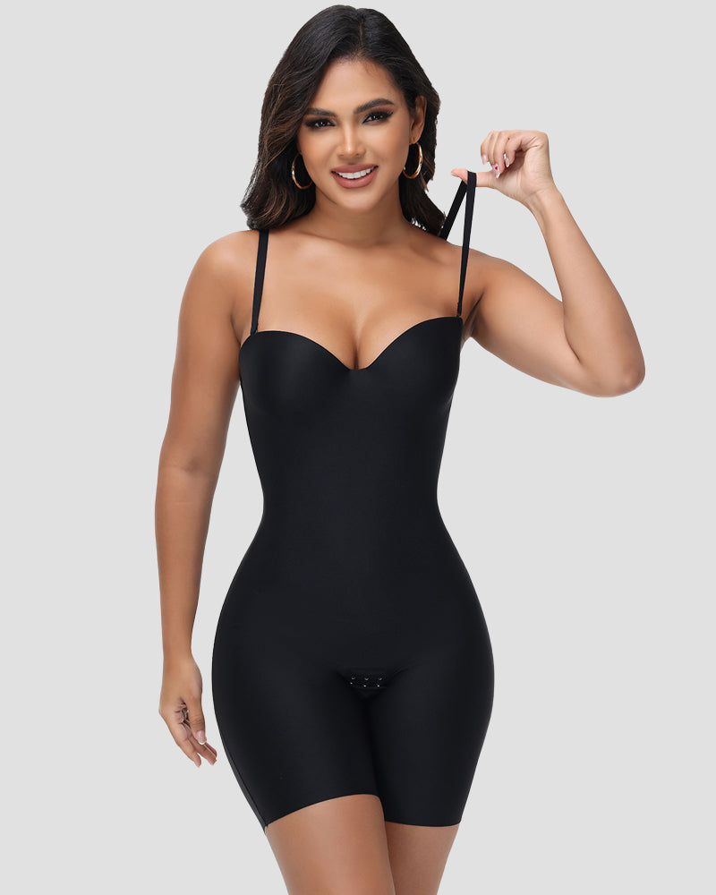Shapshe® Soft Cup Bodysuit Tummy Control Built in Shapewear with Adjustable Strap