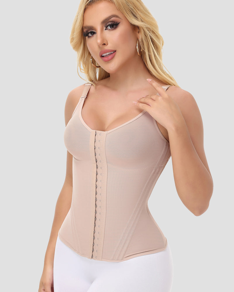 Shapshe® Fajas Colombianas Mesh Waist Trainer Vest With Nippel Covers