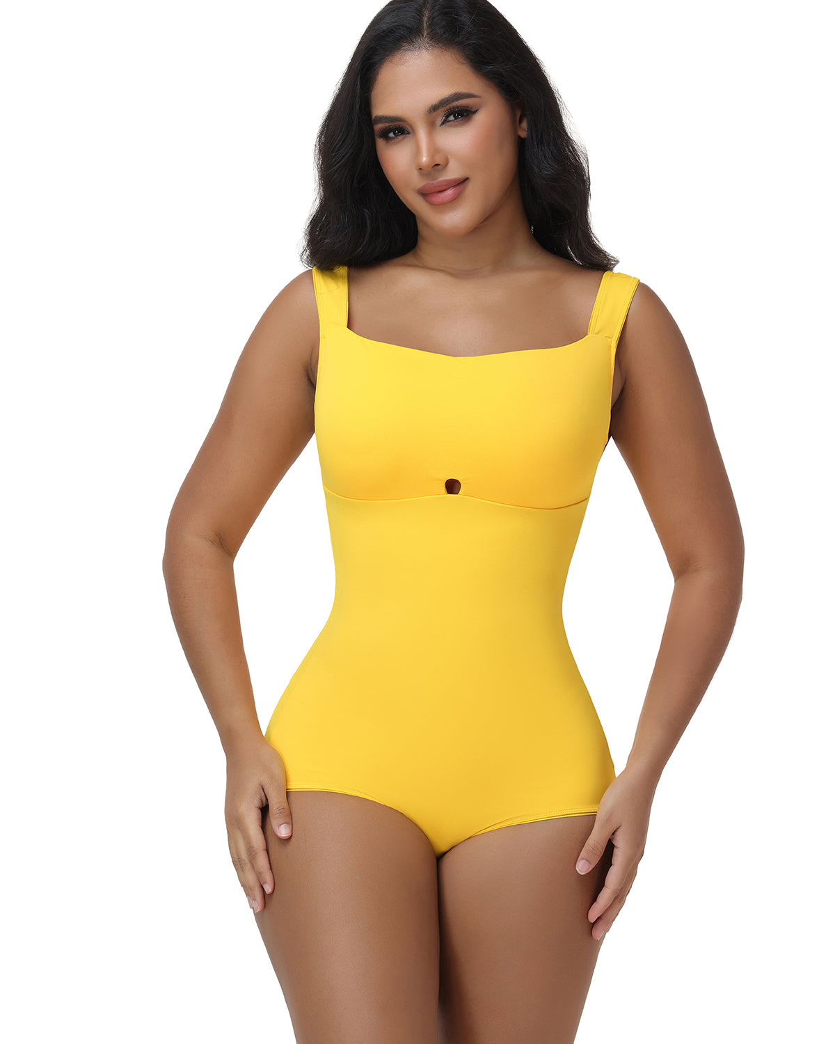 Neckband style Butt Lift One-Piece Swimsuit  - By Qivii