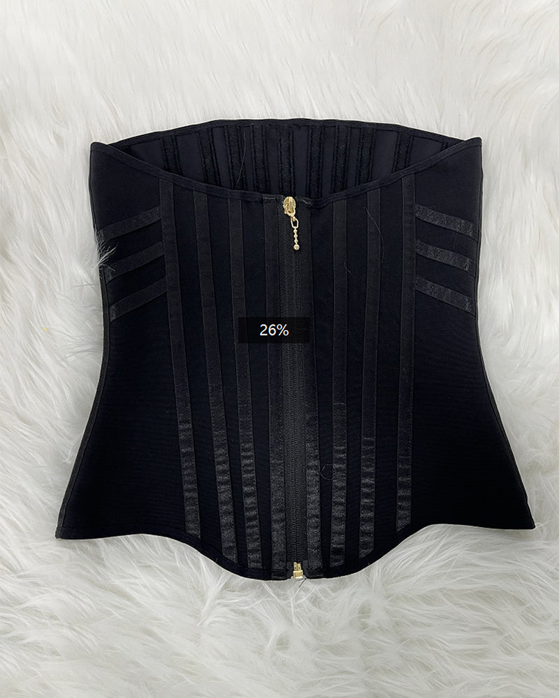 Shapshe® Fajas Colombianas 3 Row Hook and Eye Front Zipper Waist Trainer