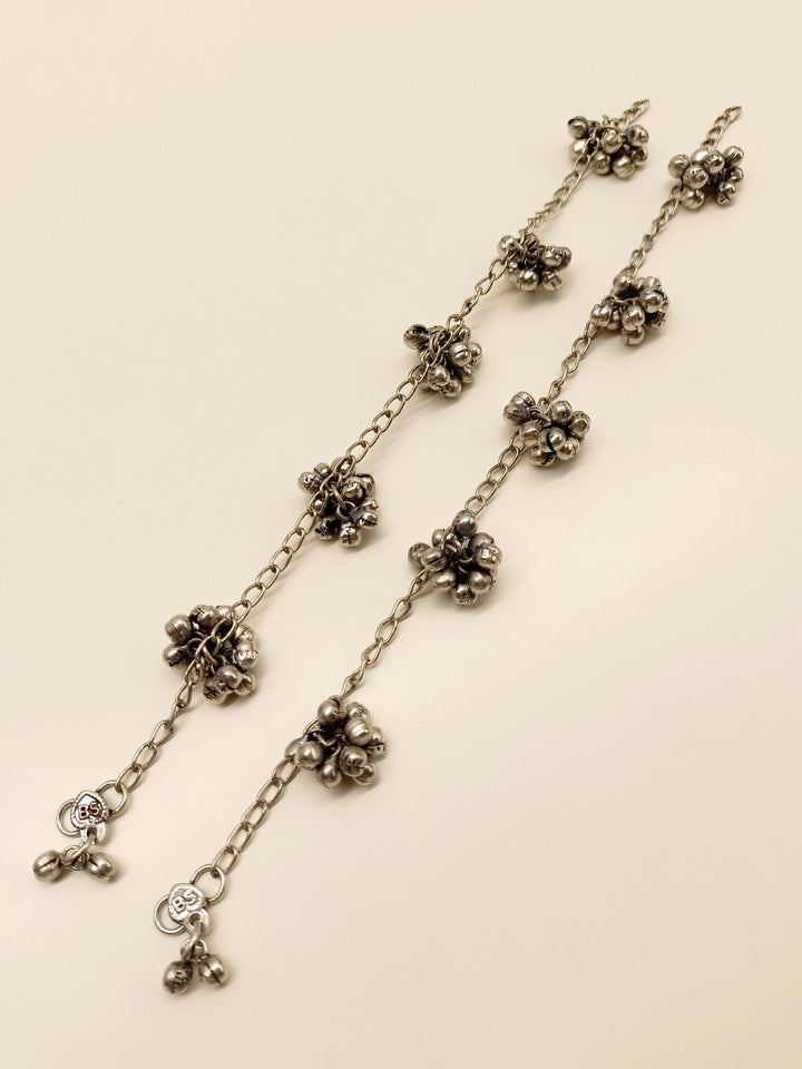 Blythe Oxidized Silver Anklet