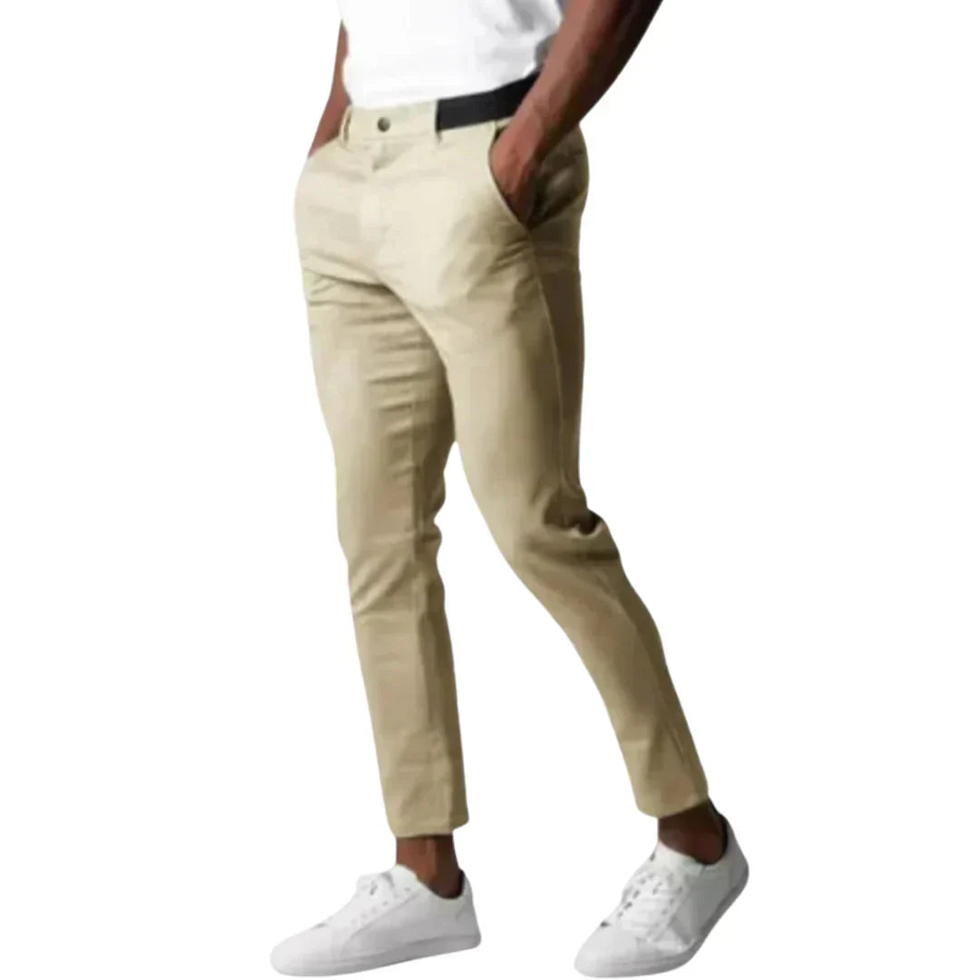 Elastische Chino Broek  - By Qivii