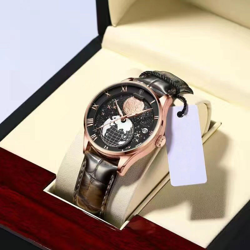 Elegante Kwarts Horloge voor Zakenprofessionals  - By Qivii