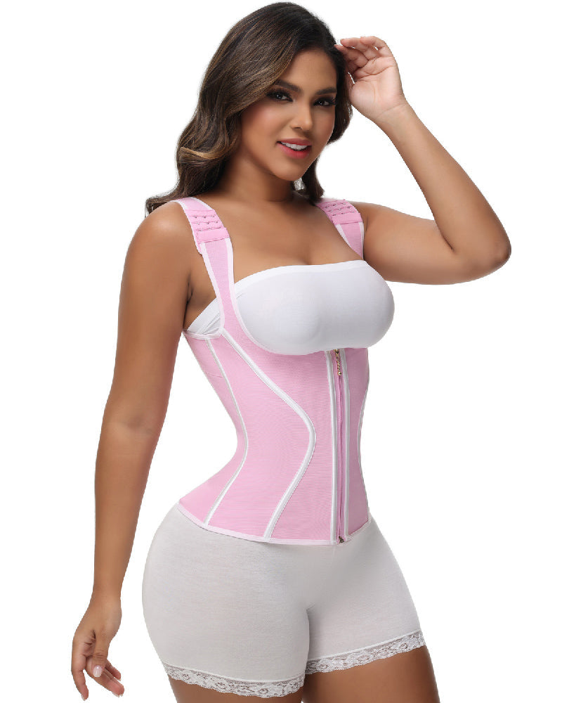 Shapshe® Fajas Colombianas High Compression Tummy Control Front Zipper Waist Trainer Vest