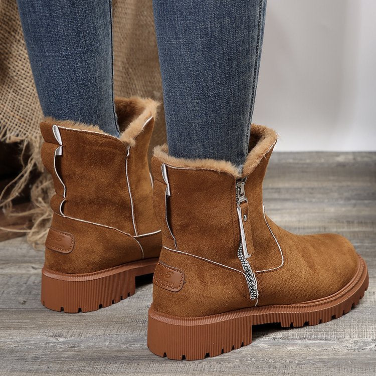 Women's Snowdrop Boots - Plush Lined Side Zip Ankle Boots (US 4-10.5)