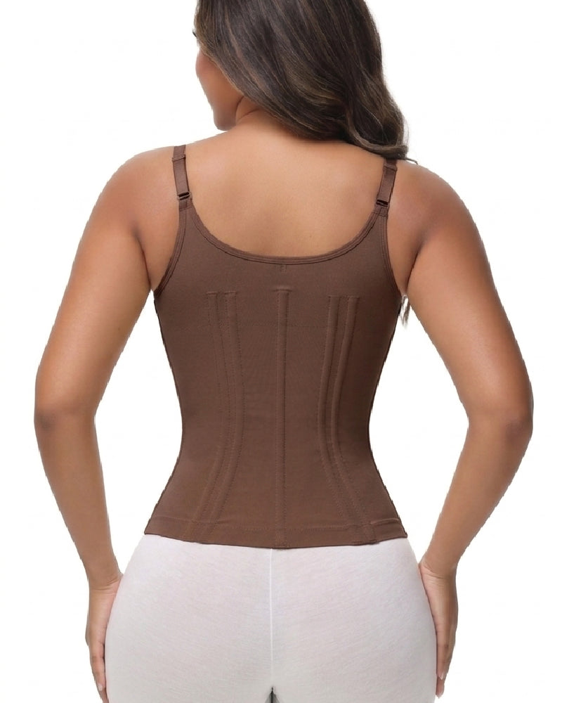 Shapshe® Floral Lace Overbust Waist Trainer Top With Nipple Covers