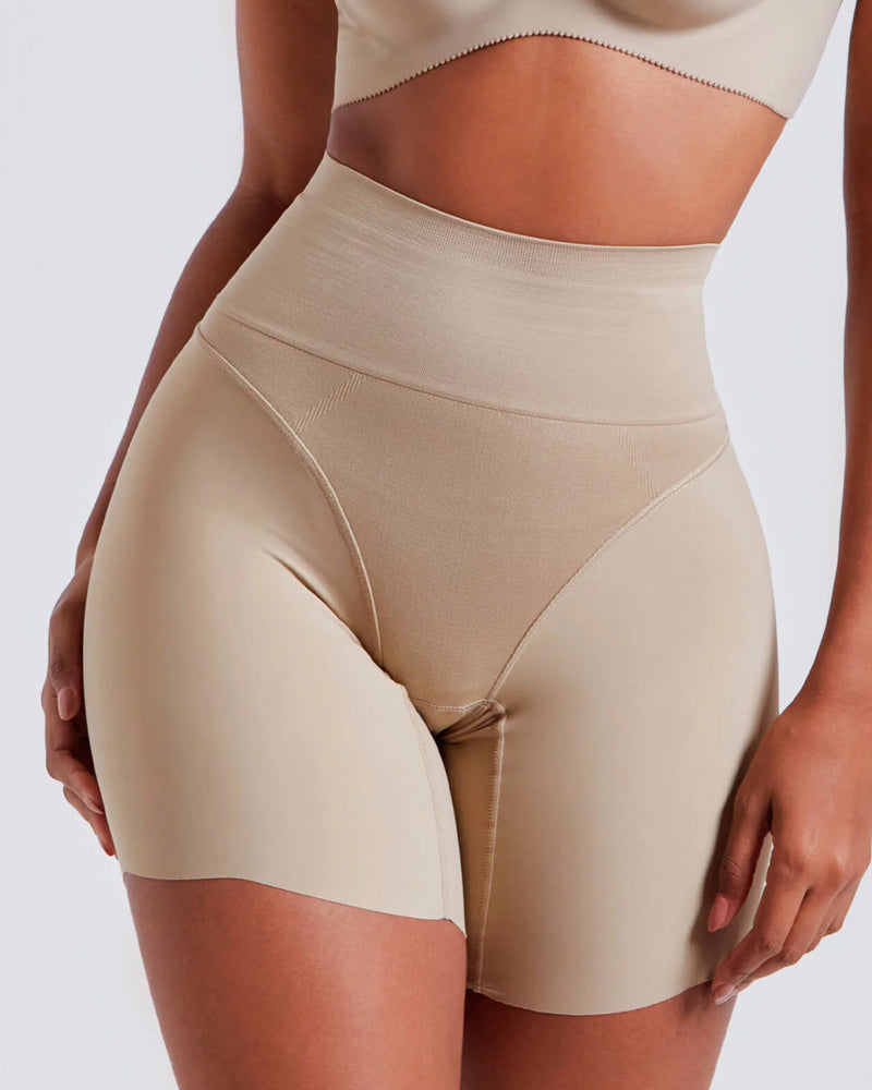 Tummy Control Butt Lifter Stretch Seamless Body Shaper Shorts  - By Qivii