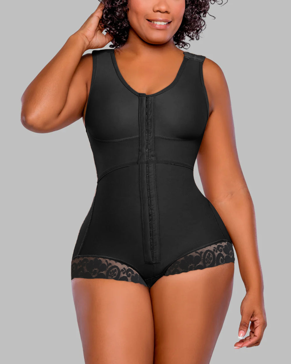 Shapshe® Butt Lifting Shapewear Bodysuit Hook and Eye Tummy Control Slimming Body Shaper  - By Qivii