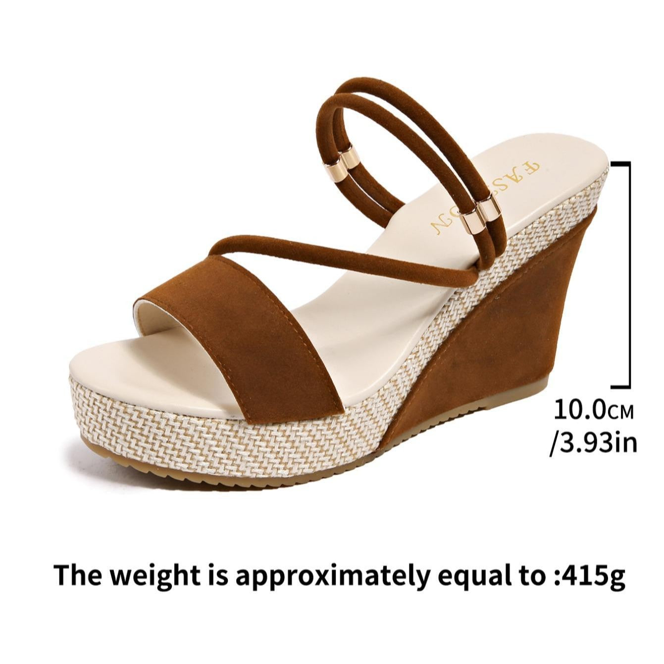 Women’s VelvetAir Ankle-Strap Platform Wedge Sandals – Breathable Suede Elegant Shoes (US 5–10.5)