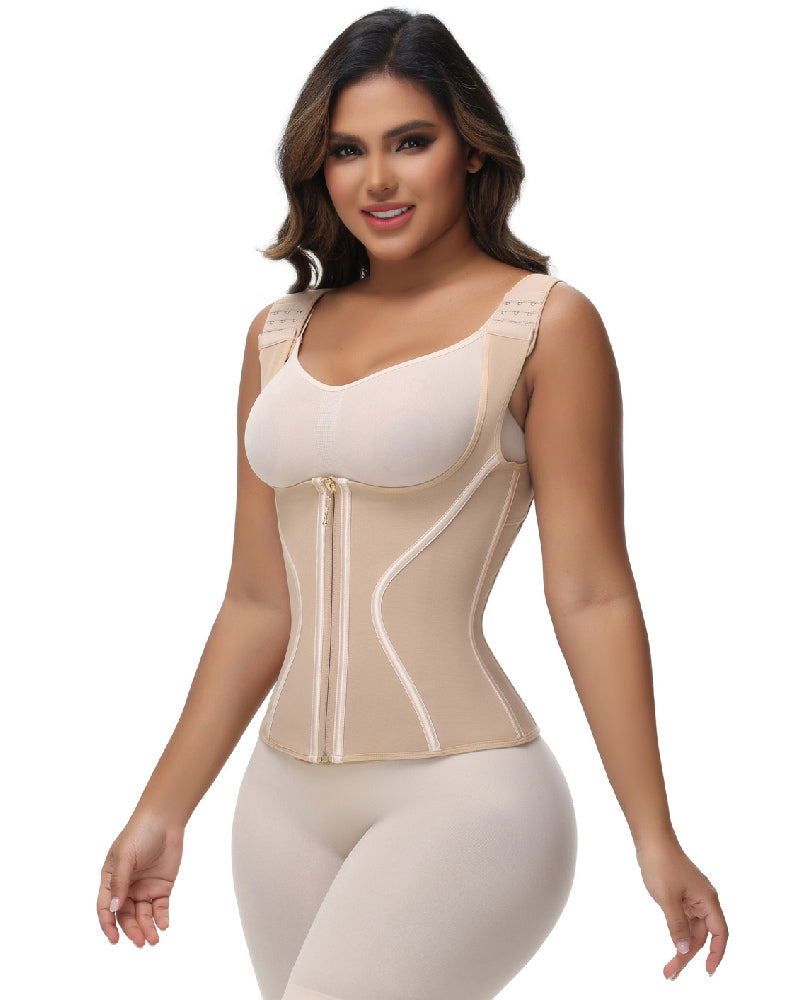 Shapshe® Fajas Colombianas High Compression Tummy Control Front Zipper Waist Trainer Vest