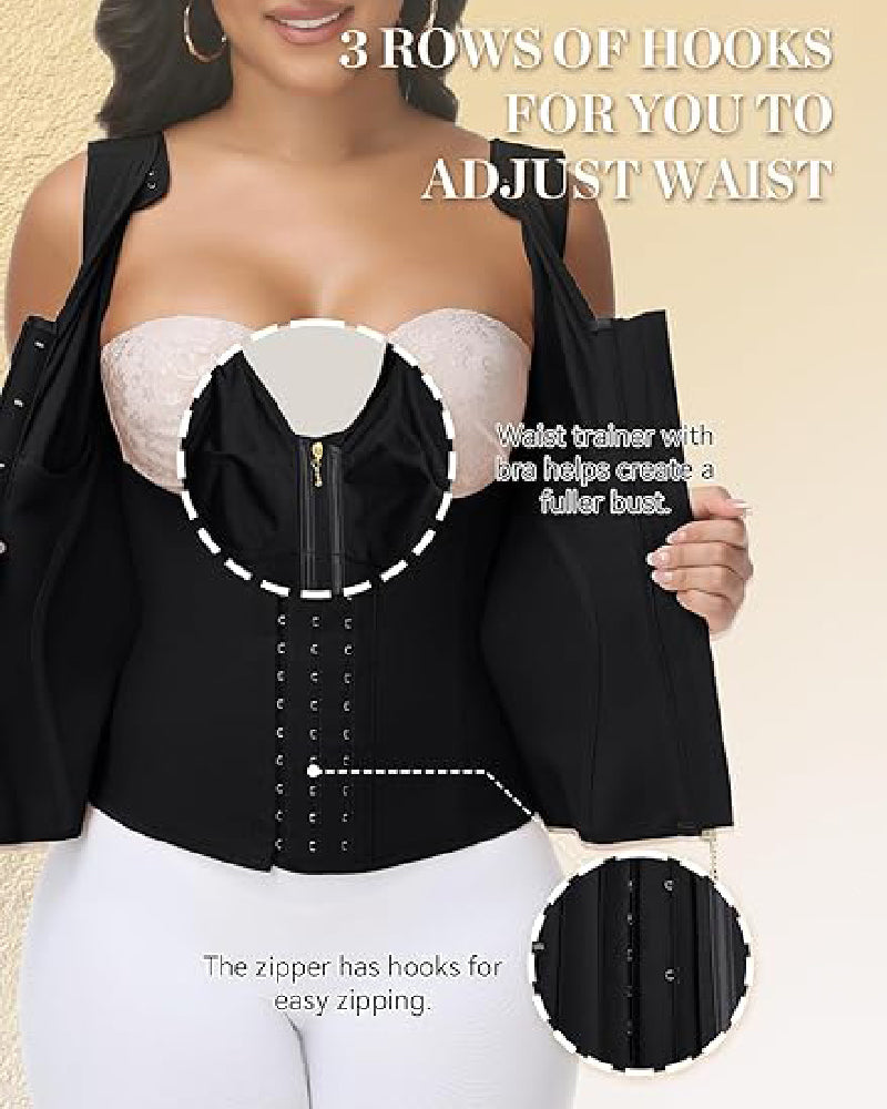 Shapshe® Women's Waist Trainer Tummy Control Hourglass Girdle With Bra