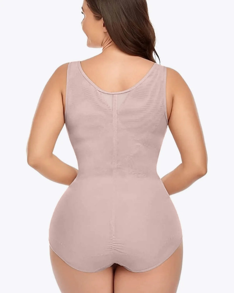 Mesh Seamless Waist Slimmer Corset Butt Shaping Shapewear Bodysuit  - By Qivii