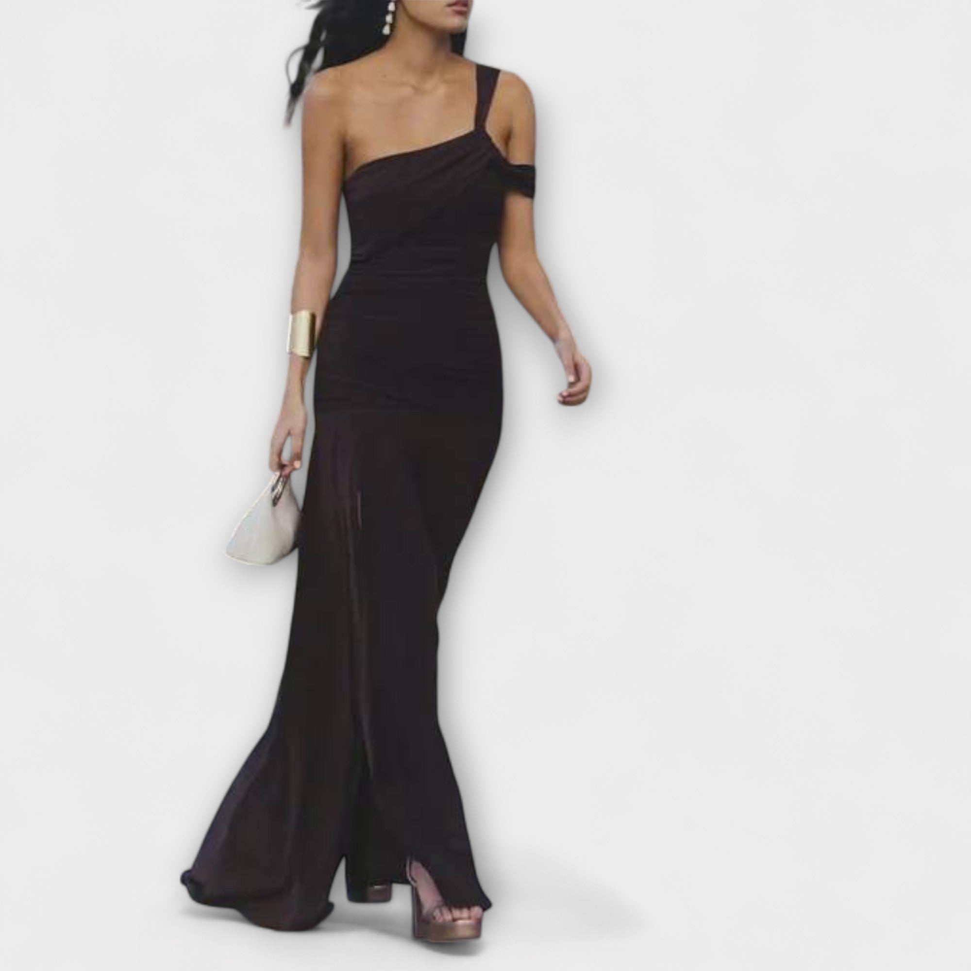 Margot - Maxi jurk met blote schouders  - By Qivii