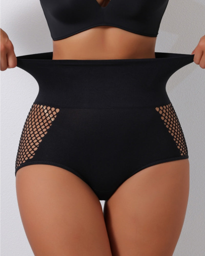 High Waist Cut Out Hip Lift Shapewear Panties  - By Qivii
