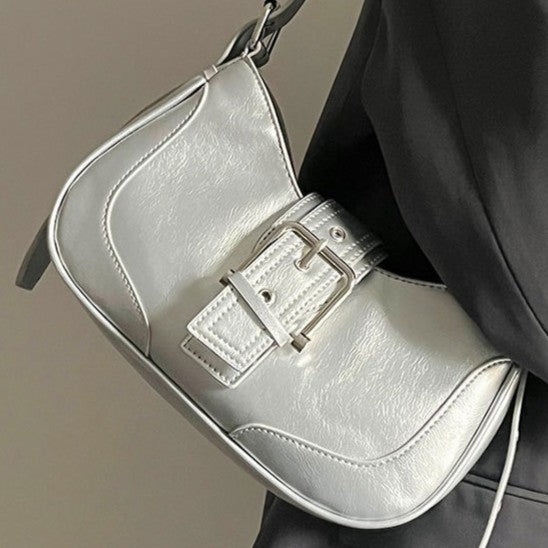 Women's Luna Saddle Bag – Retro Chic Crossbody Shoulder Bag | Y2K Minimalist Purse