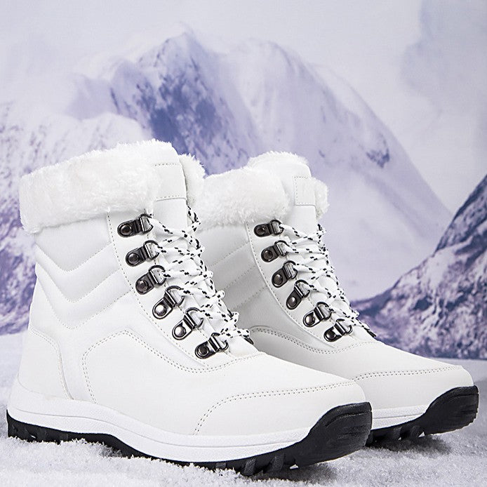 Unisex Snow Boots - Thermal Fleece Lined Winter Shoes with Non-Slip Sole (US 5-11)