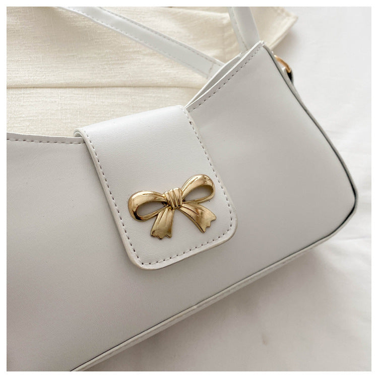 Women's Luna Cinema Baguette - Sculpted Bow Underarm Sling | Petite & Poetic