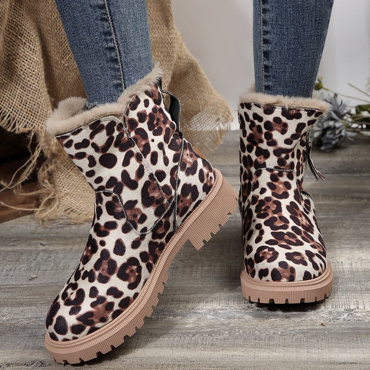 Women's Snowdrop Boots - Plush Lined Side Zip Ankle Boots (US 4-10.5)