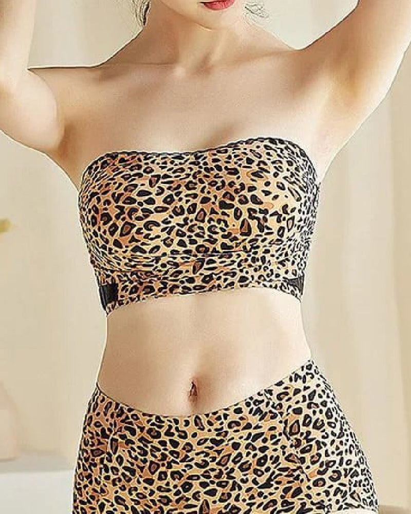 Invisible Strapless Double Side Buckle Bra Non-slip Lace Edge Bandeau Bralette  - By Qivii
