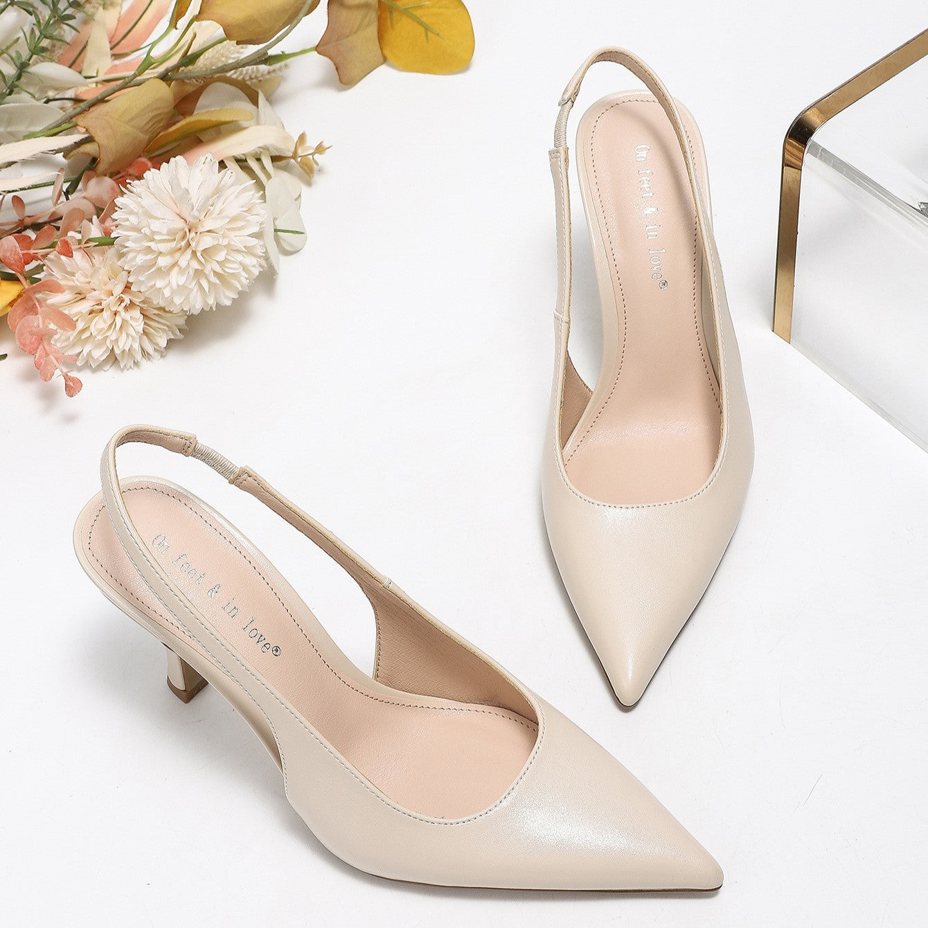 Women’s Élise Minimalist French-Style Buckle Strap Pointed-Toe High Heels – Slim Stiletto Court Shoes (US5–10)