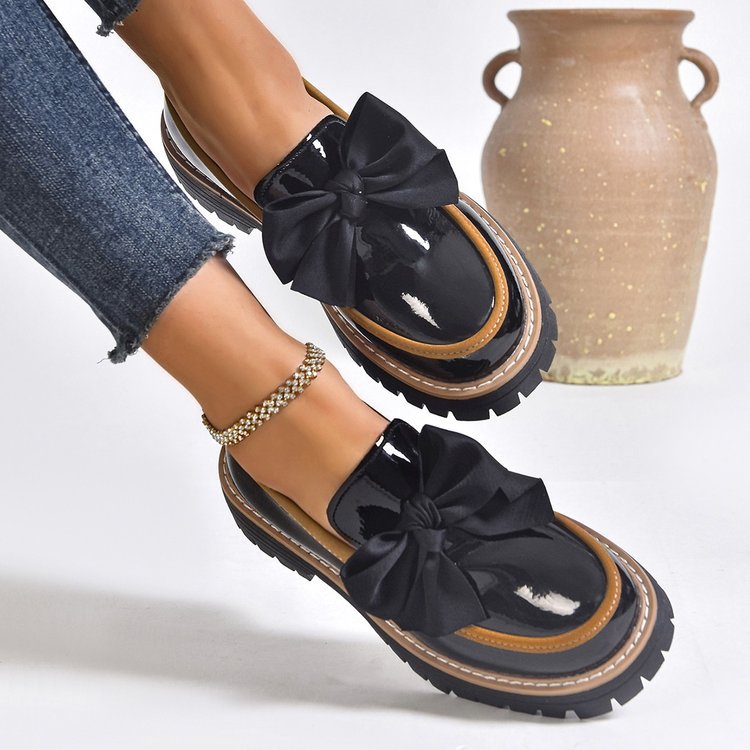 Women’s Bowline Slip-On Loafers – Contrast Stitch Flat Shoes (US 5–10.5)