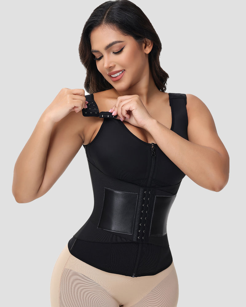 Shapshe® Fajas Colombianas Double Compression Waist Trainer Vest